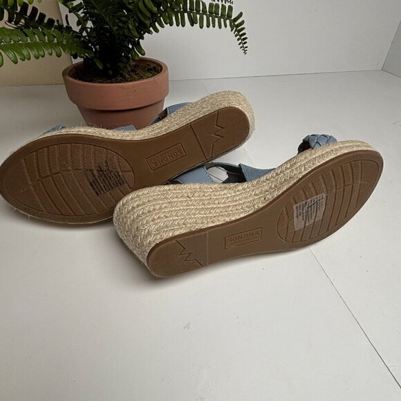 Sonoma Goods For Life® Coraa Espadrille Wedge Sandals Size 10M - Picture 7 of 10